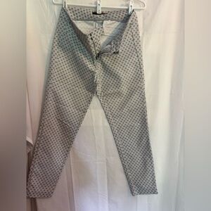 Crosby Gray and White Patterned Fabric